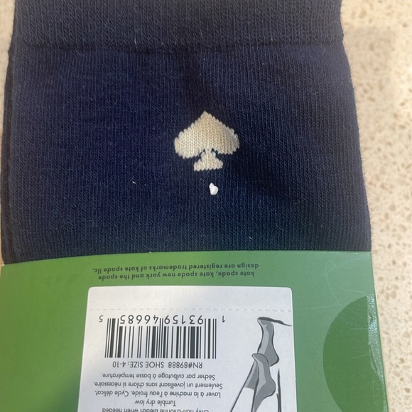 Kate Spade NWT Set of 3 Crew Socks - Picture 3 of 4